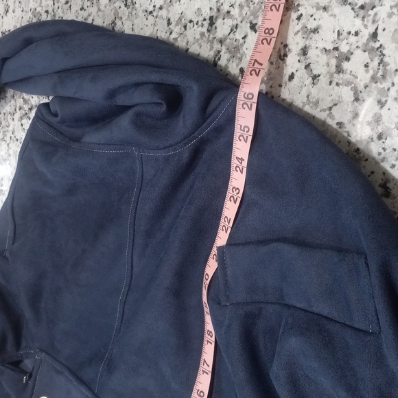 LEWKIN Faux Suede Zipper Bonber Jacket Korean Women's Fashion Size - Picture 14 of 16